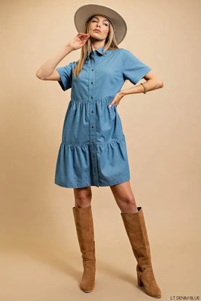 Kayla Shirt Dress Kori America